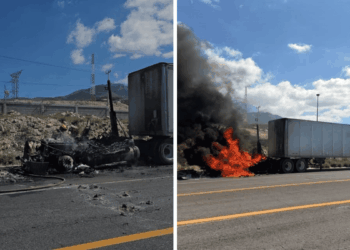 Tráiler Se Incendia En Carretera a Monclova - La Razón Nl - La Razón Nl